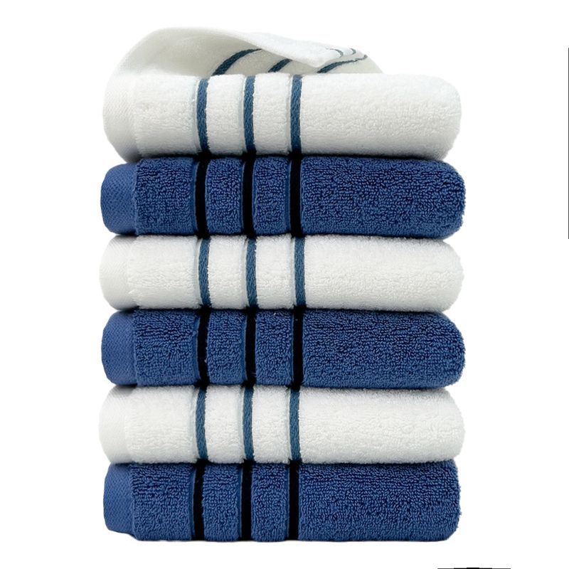 6er-Pack Handtücher aus hochwertiger Baumwolle – 100 % reine Baumwolle, weiches und saugfähiges Badetuch-Set_voghion.com