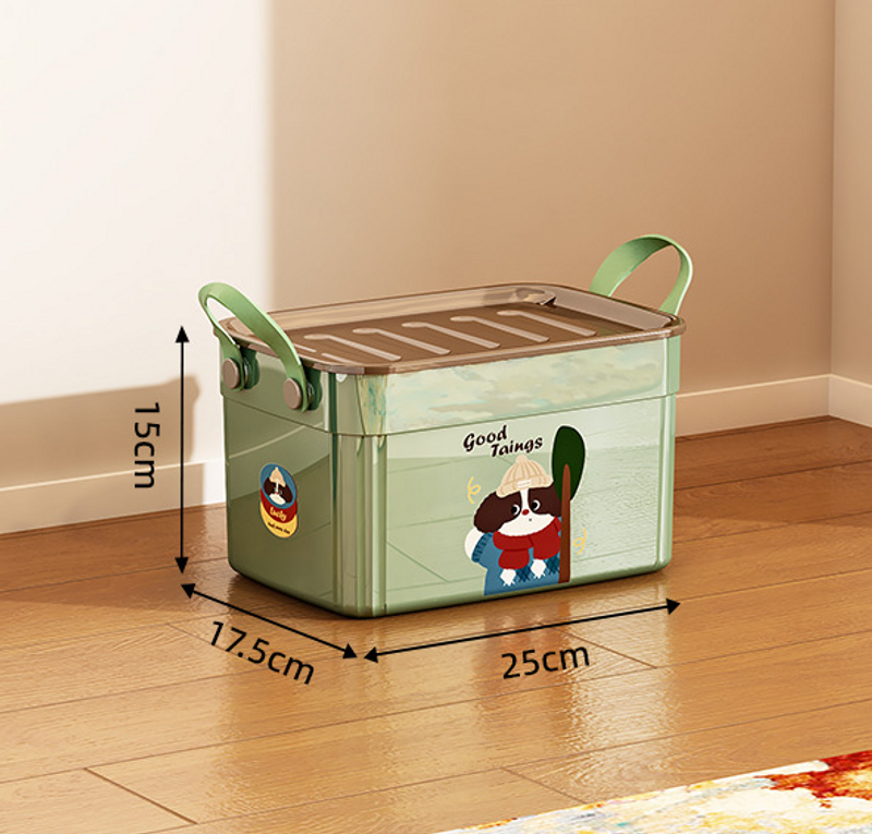 Miscellaneous Household Cartoon Large Capacity Storage , Living Room Toy Snack Wardrobe With Lid, Plastic Organizing_voghion.com