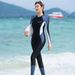 Women's Summer Surf Swimsuit One-Piece Slimming Plus Size Sun Protection Long Sleeve Conservative Rash Guard Full Body_voghion.com