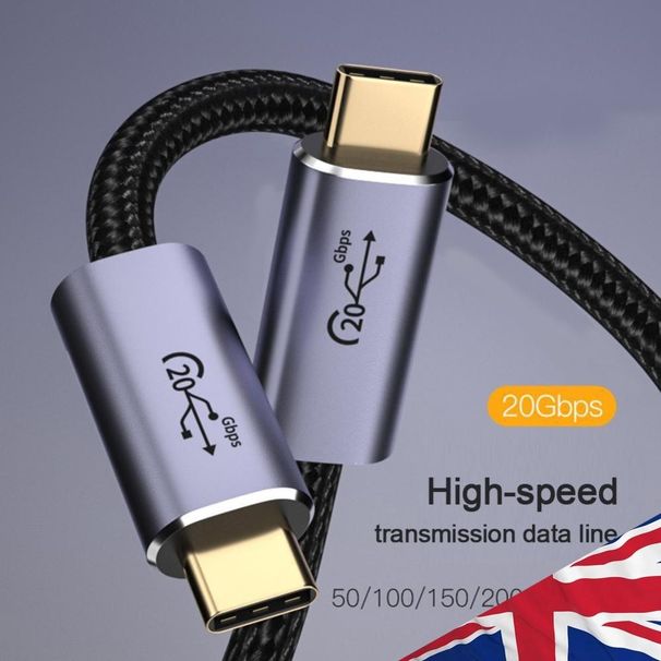 20 Gbit/s 8K 60 Hz PD 100 W Typ-C-Handykabel USB 3.2 Laptop-Kabel (1 m)_voghion.com