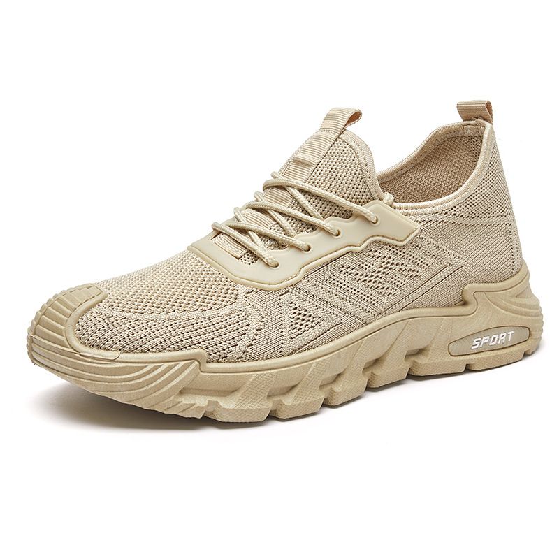 Tênis masculinos plus size primavera 2025, novos, respiráveis, leves, com sola macia, para corrida, calçados casuais_voghion.com