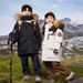 Mother & Kids Winter Hooded Down Jacket With 90% White Duck Down, Warm Long Coat For Kids, Zipper Closure, Soft Polyester Shell, Multiple Colors_voghion.com