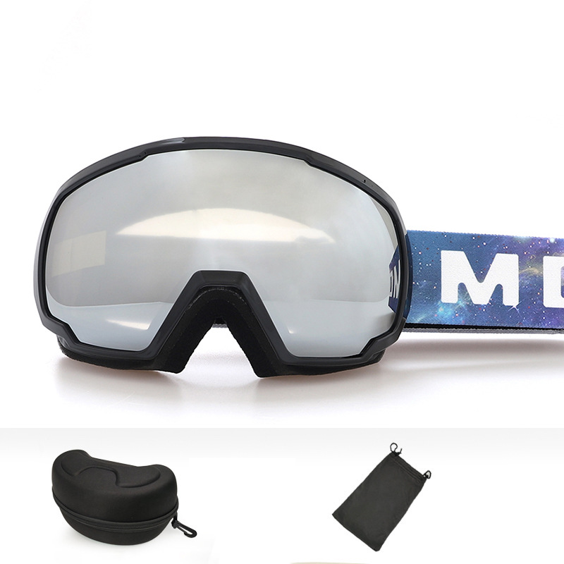 Unisex sfæriske skibriller Doble antidugg skibriller for voksne utstyrt med snøbriller, sportsbriller for utendørs bruk_voghion.com