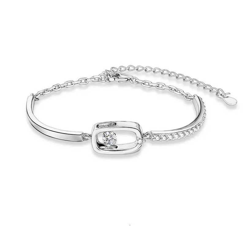 Mina Silber Moissanite Armband Smart 30 Punkt Armband Licht Luxus Nische High-End-Schmuck_voghion.com