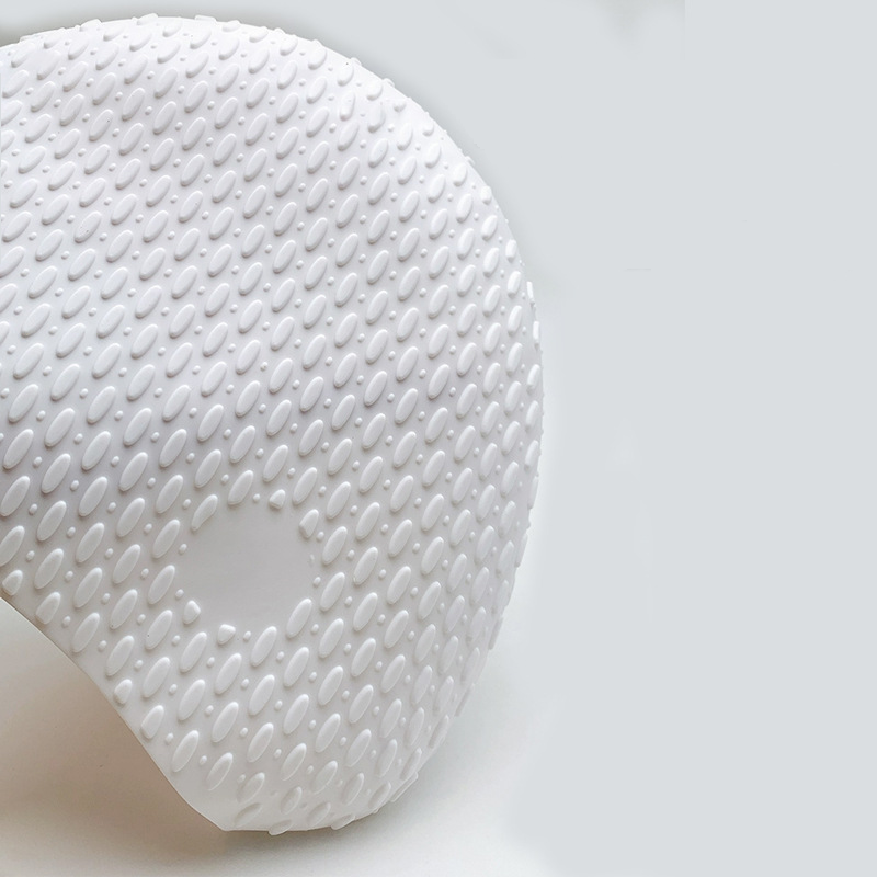 Swimming Caps Protection Silicone Swimming Cap Large Size Brimless Water Drop Cap Ear Protection Does Not Bind The Head Solid Color Swimming Cap_voghion.com