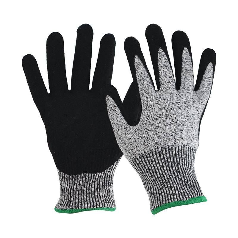 Level 5 Cut-Resistant Gloves – HPPE & Nitrile Coated Work Gloves For Gardening, Fishing & Industrial Safety (Anti-Slash, Oil-Resistant, Unisex)_voghion.com