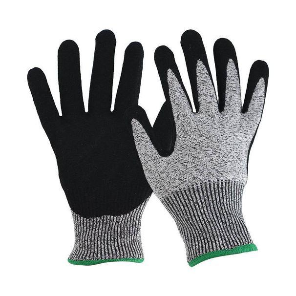 Level 5 Cut-Resistant Gloves – HPPE & Nitrile Coated Work Gloves For Gardening, Fishing & Industrial Safety (Anti-Slash, Oil-Resistant, Unisex)_voghion.com