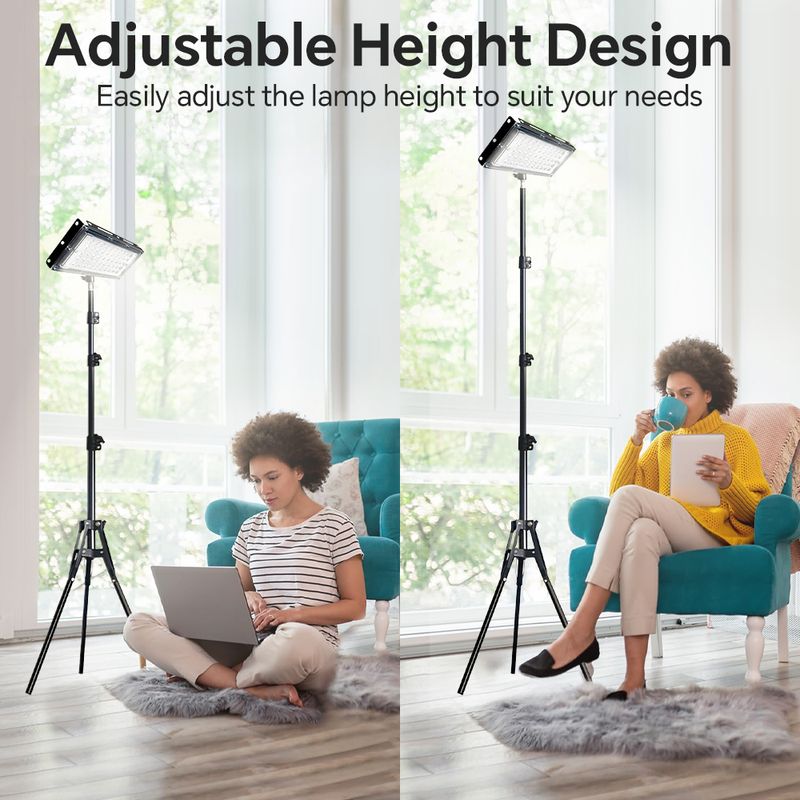 LED Floor Lamp - Adjustable Color Temperature & Brightness Modern Floor Lamps, USB Power Stanging Work Light For Reading Office Living Room Bedroom_voghion.com