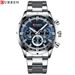 Men's Curren 8355 Multi-Function Analog Watch With Date Display, Water Resistant, Stainless Steel Case, Alloy Strap, Business Style_voghion.com