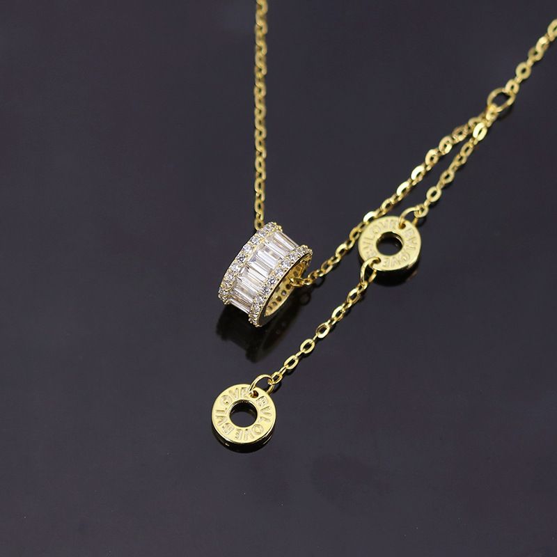 collana piccola in argento sterling s925, design versatile e di nicchia per le donne, catena per maglioni, catena per clavicola leggera e di lusso_voghion.com