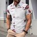Polo casual a maniche corte da uomo, con colletto rovesciato, stile casual, da esterno, con stampa digitale, tendenza estiva 2025d_voghion.com