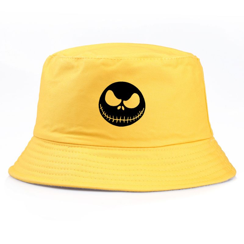 Heren- en dames outdoor katoenen grimas print emmerhoed strand zonnebrandcrème zonnescherm bassin hoed_voghion.com