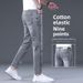2025 Negenpunts Jeans Heren Slim Fit Skinny Lente Dun High-end Trendy Merk Lange Broek_voghion.com