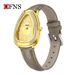 Women's Elegant Snake-Head Design Watch – Minimalist Business Style, Crystal-Embellished Bezel, Leather Strap, Quartz Movement_voghion.com