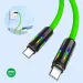 100W Silicone Fast Charging With Seven-color Breathing Light Type USB C Data Cable Samsung For X Q9V0_voghion.com
