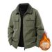 Cordjacke Herren Baumwollkleidung Herren Samt Verdickte Lammwolle Jacke Baumwollkleidung_voghion.com