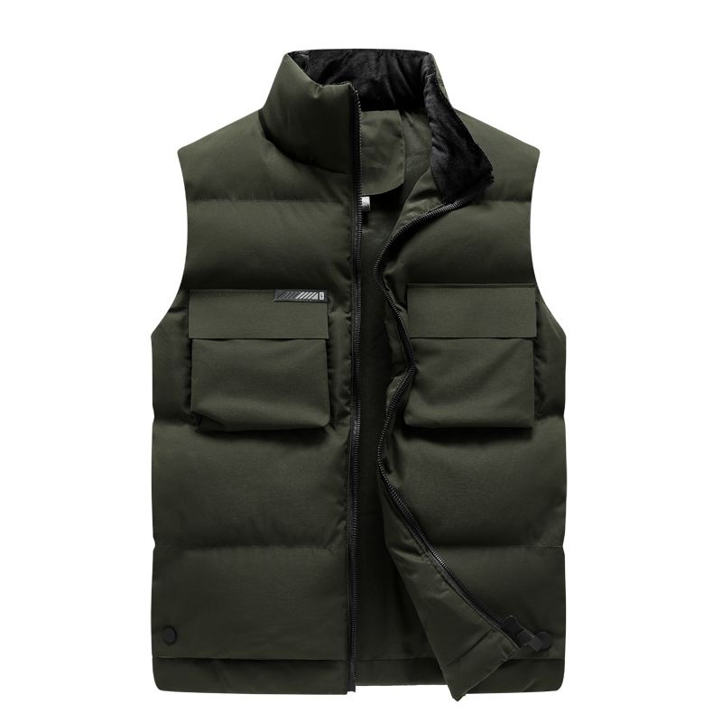 Ursprünglicher Trend der neuen Winterweste für Herren, warme Outdoor-Sport-Baumwollkleidung, Schulter-Unterhemd_voghion.com