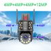 100X Zoom WiFi/4G Security Camera With 360° View, 12MP HD, Smart Night Vision, UPS Backup, TF Card Storage_voghion.com