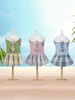 1 Piece Of Pet Accessory: Knitted JK Plaid Dress For Dogs And Cats, A Comfortable Spring-autumn Outfit Suitable For Small And Medium-sized Pets_voghion.com