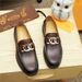 Neue Herrenschuhe aus echtem glänzendem Leder im britischen Stil, Slip-On, trendige Horsebit-Loafer für den Freizeit-Business_voghion.com