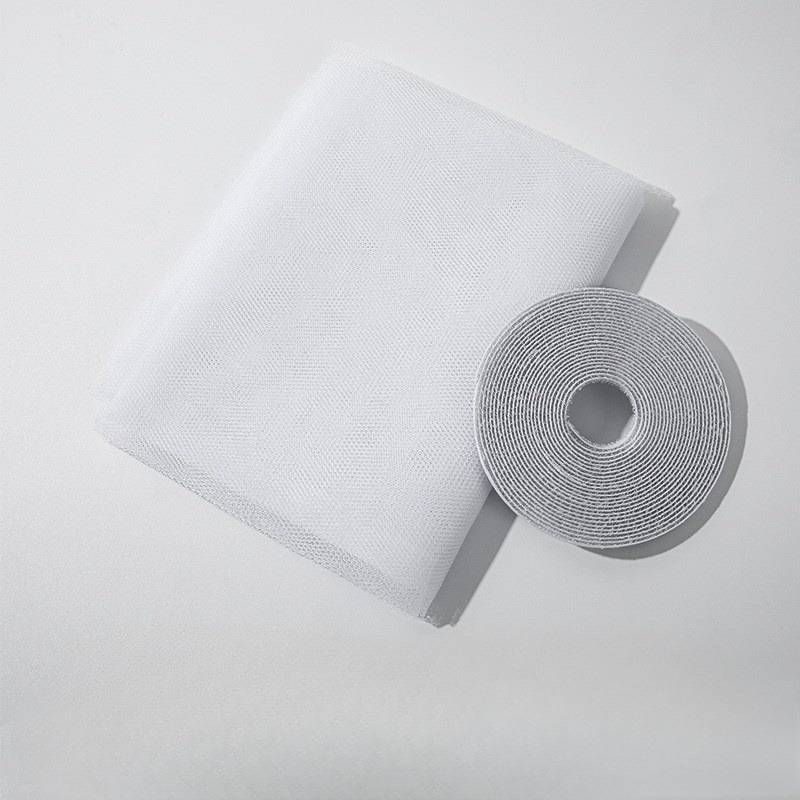 Plasă magnetică autoadezivă pentru ferestre, fără unelte, ușor de instalat, DIY, rezistentă la insecte, cu bandă Velcro pentru uși și ferestre_voghion.com