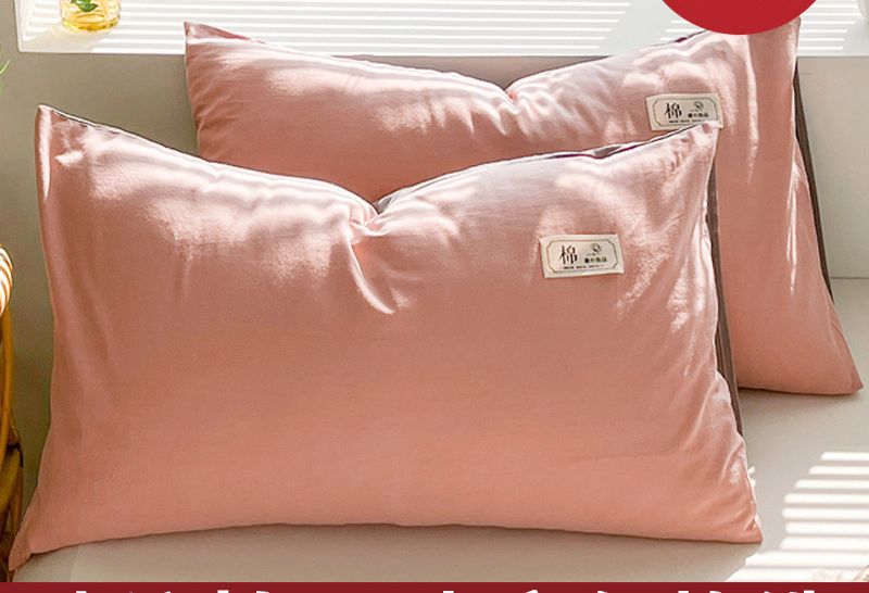 Federe in puro cotone, un paio di federe in puro cotone, tipo A, per adulti, stampate, per bambini, fodera interna per cuscino singolo._voghion.com