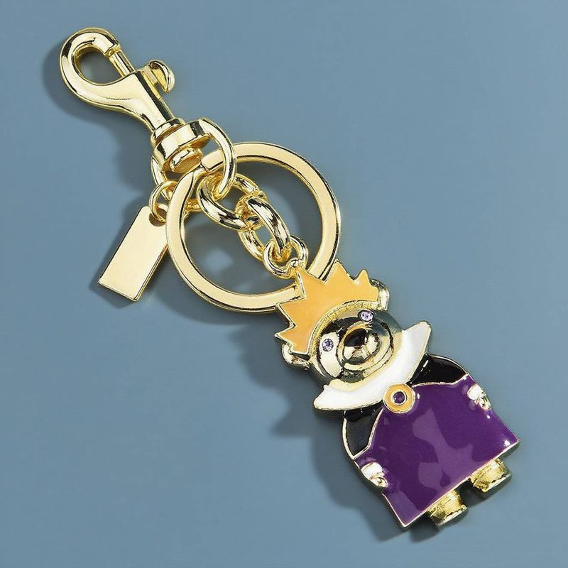 Cute Cartoon Bear Keychain – Metal Bag Charm & Pendant Accessory For Handbags, Backpacks, And Keys_voghion.com