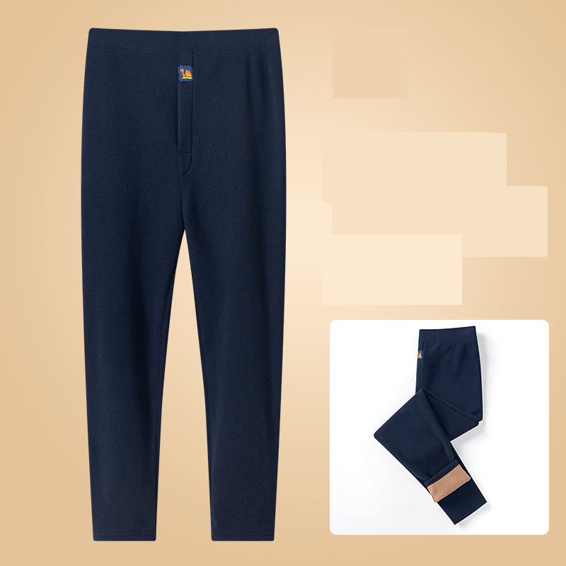 Underwear & Sleepwears Winter Thermal Pants Fleece Lined Thick Warm Camel Wool Long Underwear For Cold Weather - Black, Dark Gray, Light Gray, Navy​_voghion.com