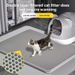 Alfombrilla para arena para gatos con filtro de doble capa, antisalpicaduras y antifugas de arena, ideal para el baño de tu gato._voghion.com