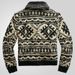 Men's autumn winter men's jacquard knitted with lapel collar and long sleeved jacket sweater SY0020_voghion.com