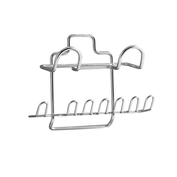 Modern Minimalist Stainless Steel Toothbrush Holder Wall-mounted No-drill Circular Design Practical Drainage_voghion.com