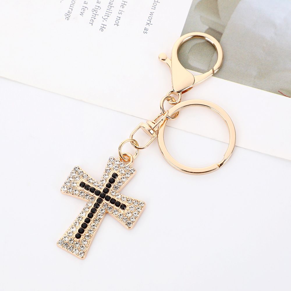 Neu Einfache Tasche Auto Schlüssel Ring Anhänger Legierung Intarsien_voghion.com