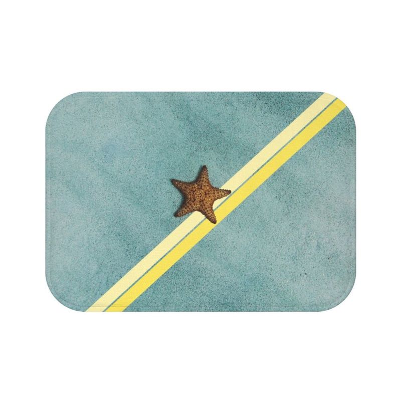 Starfish On The Beach Abstract Bath Mat Home Accents_voghion.com