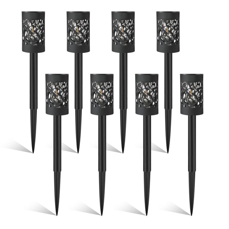 Solar Flower Garden Lights Outdoor – 10W LED Warm White Pathway Lights, Adjustable Brightness, IP65 Waterproof (ABS, 100LM, EU Stock)​_voghion.com