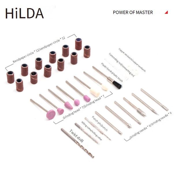 HiLDA 3,6 V Akku-Nagelbohrer und Gravierstift mit Typ-C-Ladefunktion, 5000–15000 U/min, 3,2 mm Bohrfutter, 900 mAh Akku_voghion.com
