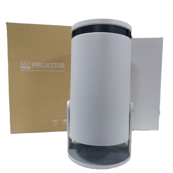 4K Home HD Gimbal Mobile Phone Wireless Screen Mirroring Android Small Portable Tube Projector_voghion.com