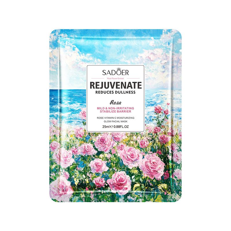 Full English SADOER Rose Vitamin C Moisturizing Rejuvenating Hydrating And Nourishing Face Mask_voghion.com