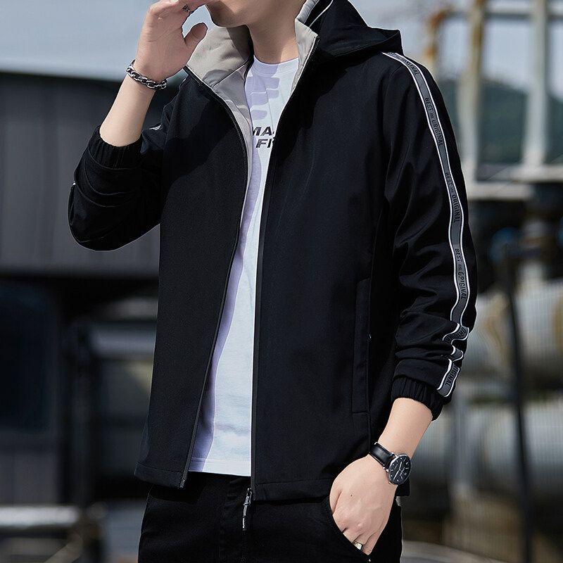 Giacca casual da uomo invernale in pile con cappuccio ispessito taglie forti_voghion.com