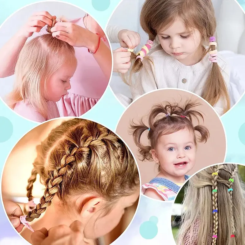 Children's Hair Accessories Small Rubber Band Hairpin Set Baby Hair Ring Girl Side Clip Hair Accessories Princess Hair Rope_voghion.com