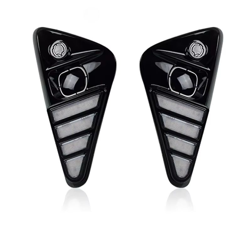 Luci diurne a LED DRL per auto per Toyota Yaris Cross 2023 2024 con indicatori di direzione gialli dinamici._voghion.com