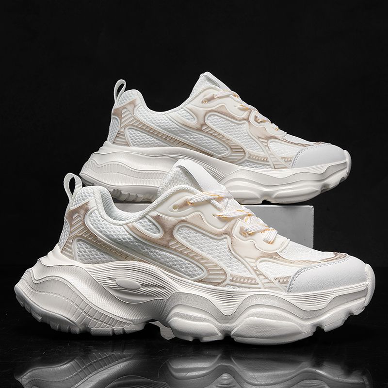 Dad Herren Herbst Atmungsaktiv Casual Trend All Match Dicke Sohlen Erhöhen Rutschfeste Jugend Sport Mode Schuhe_voghion.com