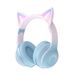 ST89M Macaron allmähliche Änderung der Farbe Katzenohr leuchtendes Headset Bluetooth-Headset, drahtloses Musik-Headset_voghion.com