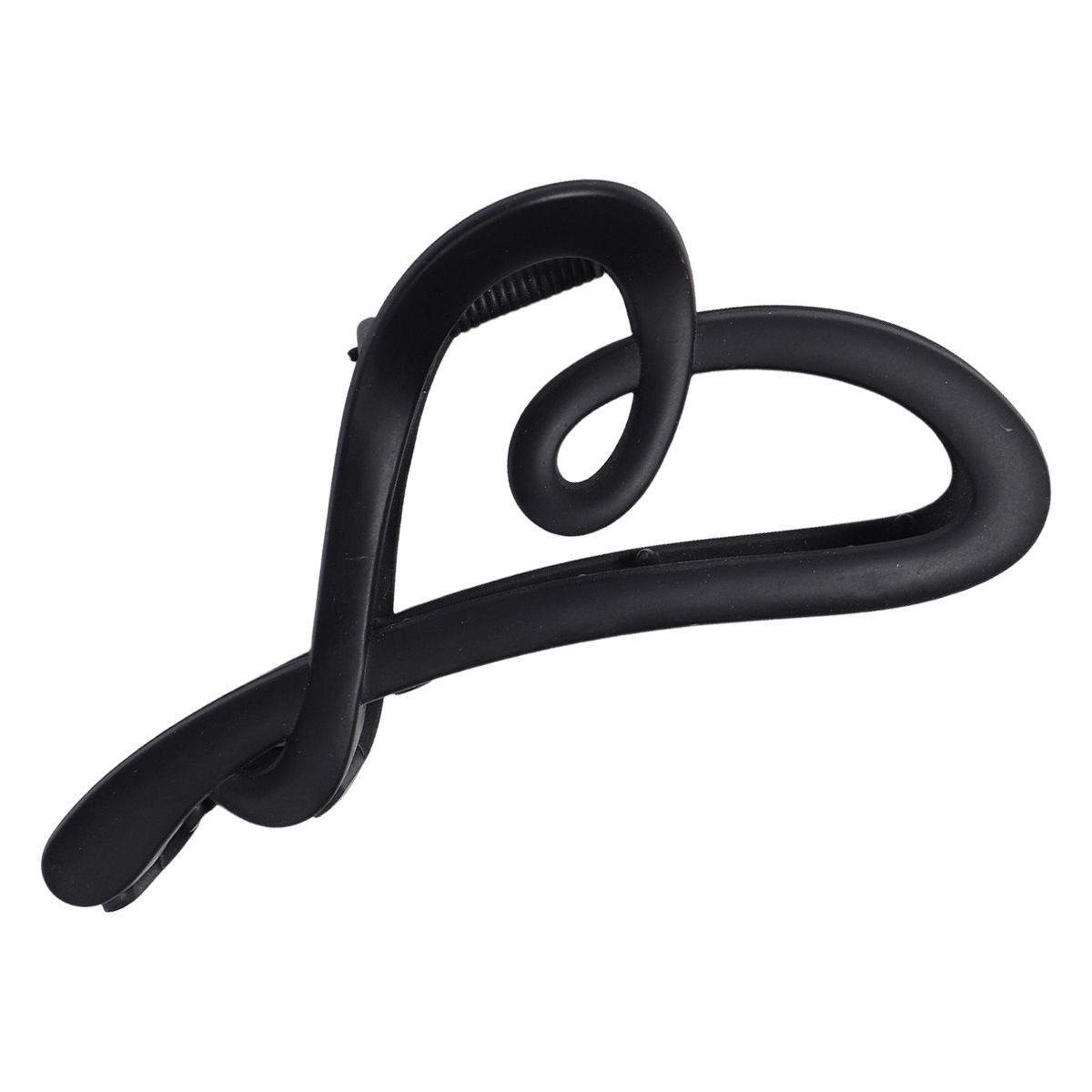 Pince à cheveux design en forme de cœur à longue queue - Finition mate de qualité supérieure - Grande pince à cheveux en forme de requin virale pour le coiffage de l'arrière de la tête_voghion.com