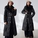 Women’s Oversized Long Hooded Puffer Coat – Knee-Length Winter Jacket In Black/Khaki/Brown/Apricot/Army Brown (L-XXXXL)_voghion.com