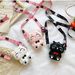 2023 Nuovo portamonete in silicone simpatico cartone animato gattino creativo ciondolo portaoggetti borsa a tracolla per bambini_voghion.com