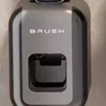 Gun Grey Wall-Mounted Toothbrush Holder With Detachable Toothpaste Squeezer & Matching Cups - Space-Saving Bathroom Organizer For Family Of 2/3/4_voghion.com