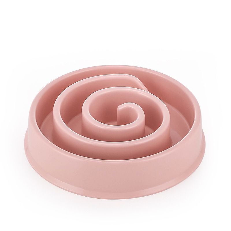 Lick Pet Anti-Slip Anti-Choke Slow Feeder Cute Snail Shape Dog Bowl_voghion.com
