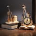 Adorno creativo de violín para escritorio, para el hogar, la sala de estar, TV, vinoteca, sala de estudio, soporte para bolígrafos, decoración de exhibición_voghion.com