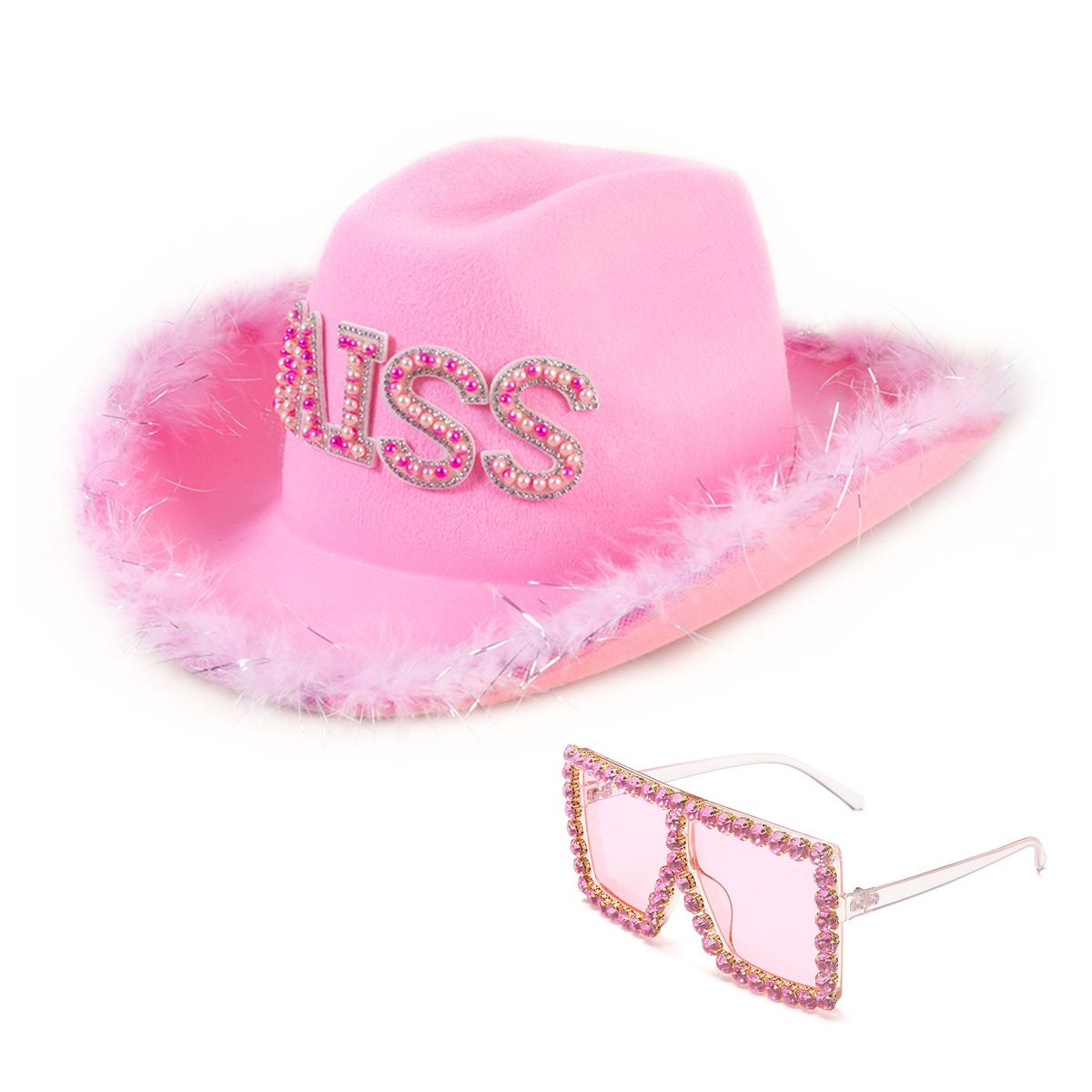 Feather Crown Letter Hat Western Cowboy Hat Stage Jazz Hat_voghion.com