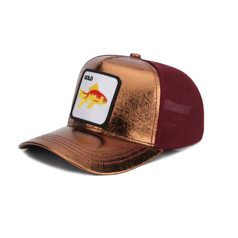 Chapeau de Baseball à motifs d'animaux, maille de protection solaire brodée pour conducteur de camion, nouveau coq, chapeau de panthère noire_voghion.com